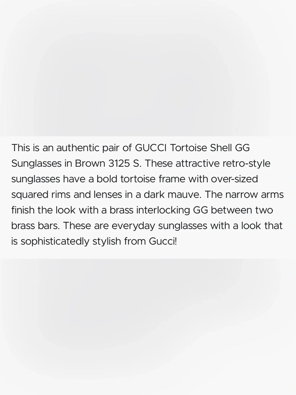 Gucci Butterfly Tortoise Shell Sunglasses - GG3125S - EUC